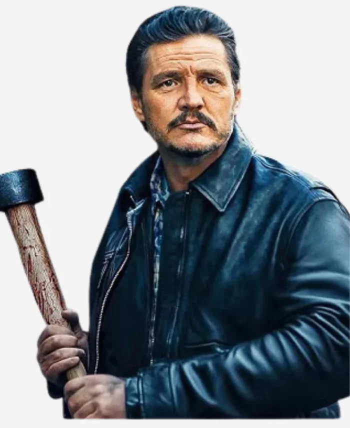 Clint Movie Freaky Tales 2025 Pedro Pascal Black Leather Jacket