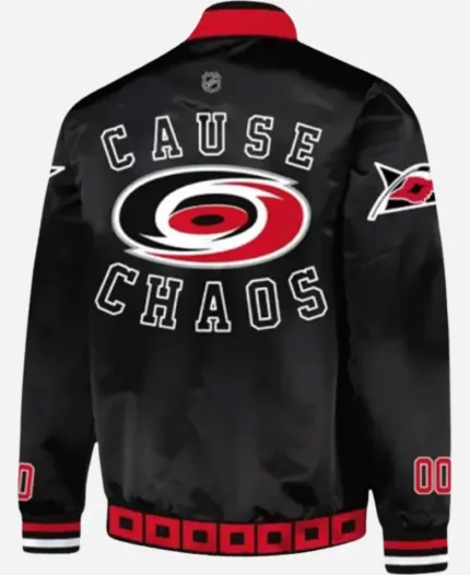 Columbus Blue x Detroit Red Wings NHL Stadium Series 2025 Black Bomber Jacket