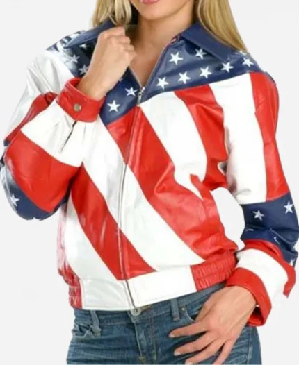 Cowboy Carter Tour Beyonce Michael Hoban American Flag Leather Jacket