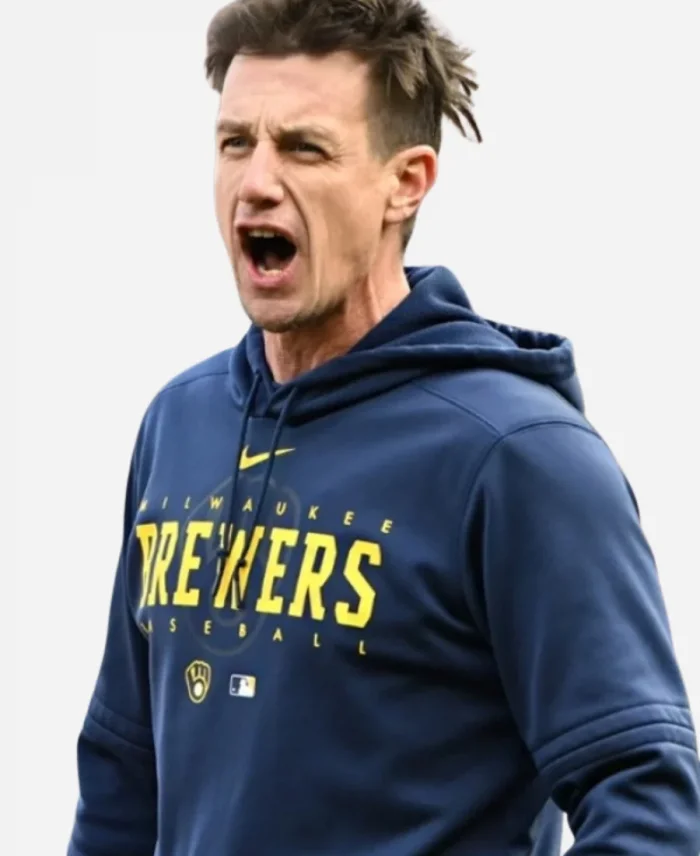 Craig Counsell Milwaukee Brewers Blue Hoodie