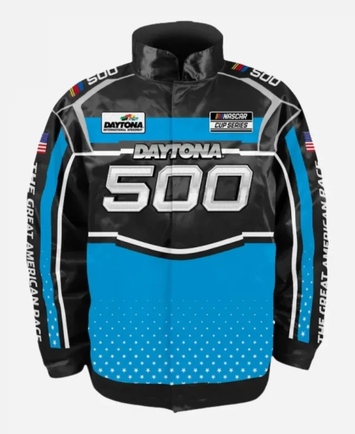 Daytona 500 Unisex 2025 Black Satin Jacket