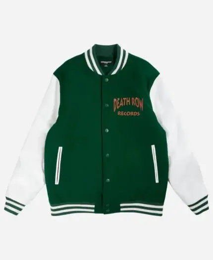 Death Row Green Paisley Varsity Jacket