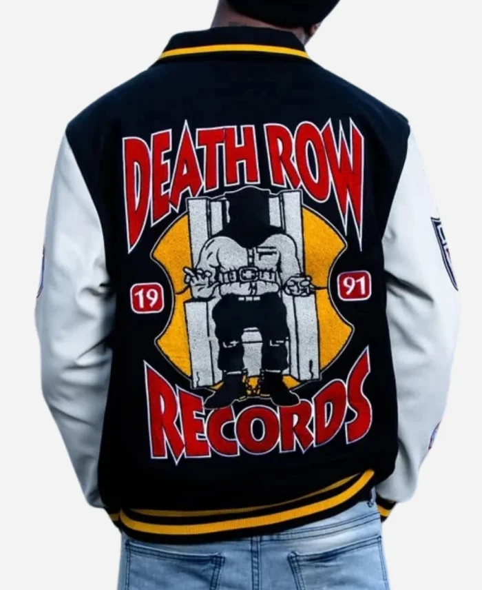 Death Row Records Varsity Patched Jacket