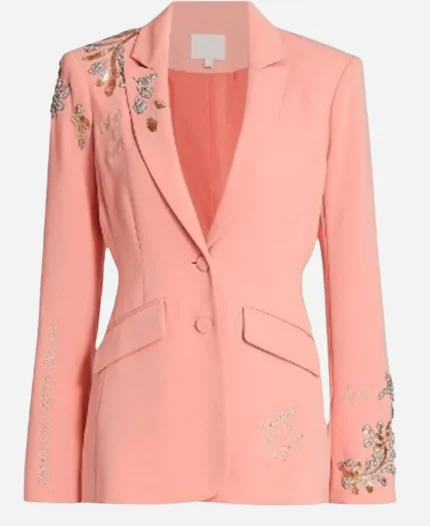 Deborah Vance TV Series Hacks Season 04 Jean Smart Pink Embellished Blazer
