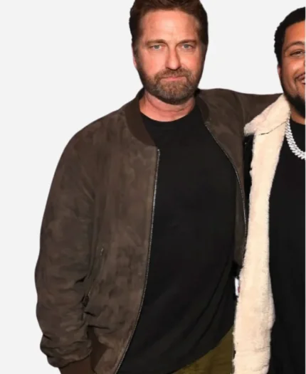 Den of Thieves 2 Pantera Gerard Butler Suede Leather Jacket