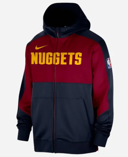 Denver Nuggets Nike Authentic On-Court Showtime Performance Full-Zip Hoodie