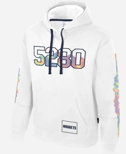 Denver Nuggets Stadium Essentials White City Edition Pullover Hoodie