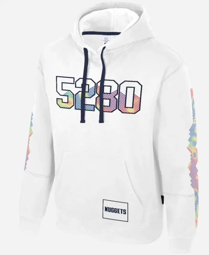 Denver Nuggets Stadium Essentials White City Edition Pullover Hoodie