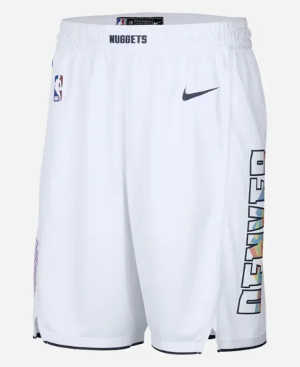 Denver Nuggets White City Edition Swingman Shorts