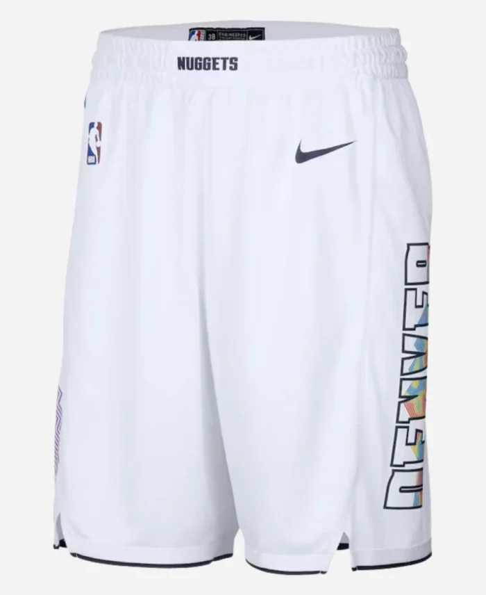 Denver Nuggets White City Edition Swingman Shorts