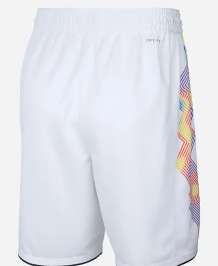 Denver Nuggets White City Edition Swingman Shorts For Sale