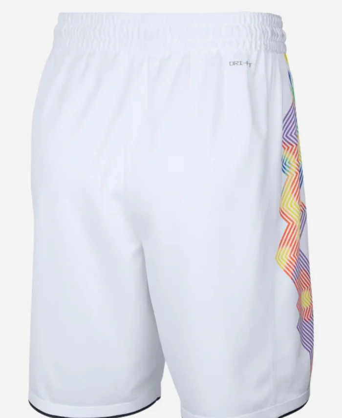 Denver Nuggets White City Edition Swingman Shorts For Sale