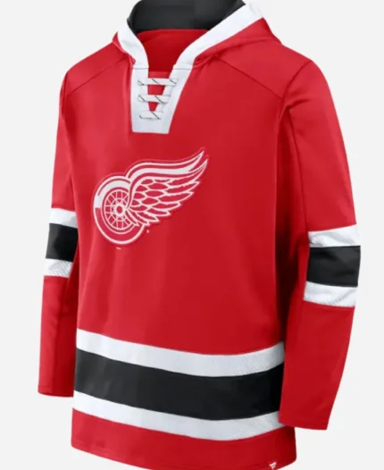 Detroit Red Wings 2025 Mens Red Hockey Hoodie