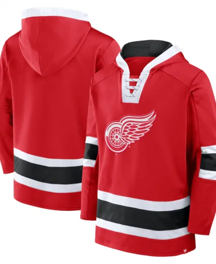 Detroit Red Wings 2025 Red Hockey Hoodie
