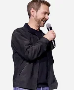 Director Matt Shakman Movie The Fantastic Four First Steps Black Suede Leather Jacket