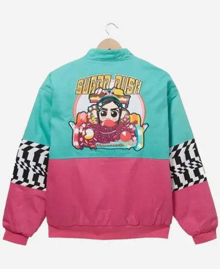 Disney Wreck-it Ralph Vanellope Von Schweetz Racing Satin Jacket