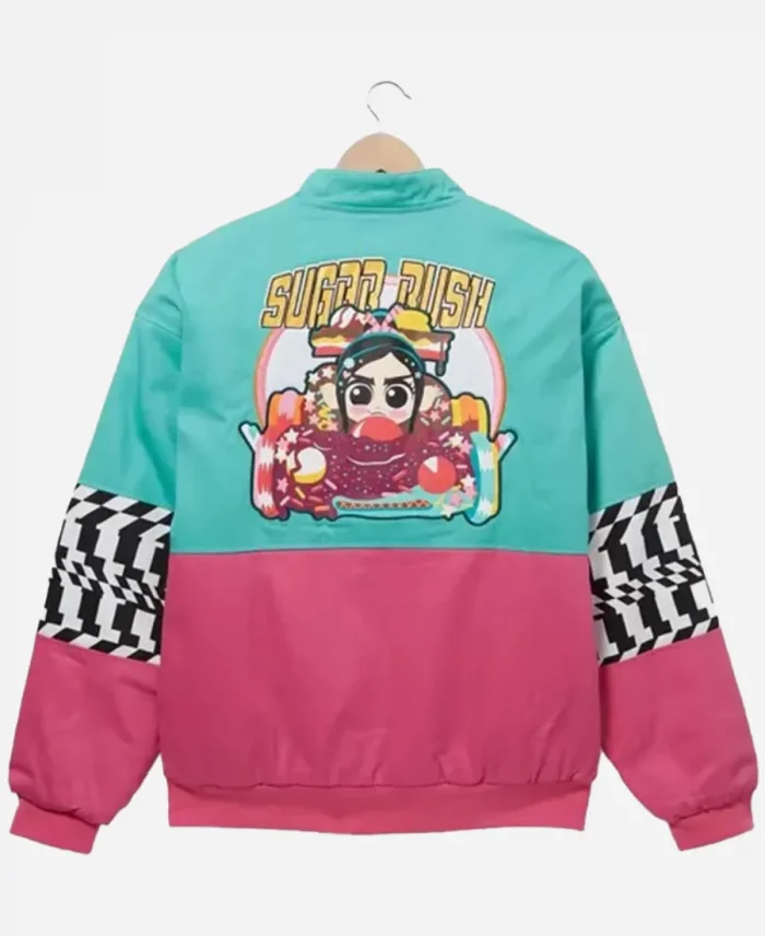 Disney Wreck-it Ralph Vanellope Von Schweetz Racing Satin Jacket