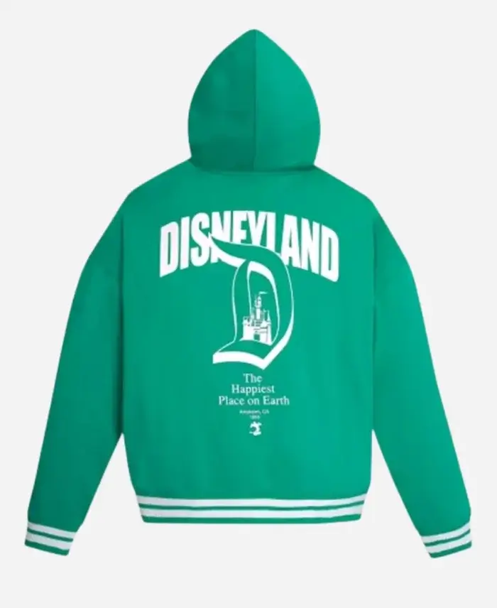 Disneyland Women's Mickey Mouse Green Varsity Hoodie