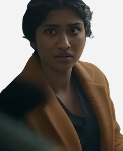 Doctor Who S15 Varada Sethu Golden Yellow Coat