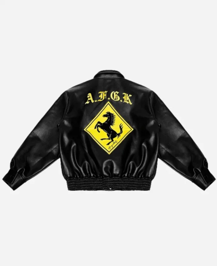 Doncare AFGK Ferrari Leather Black Jacket