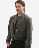 Dylan McEwan Movie Return to Office 2025 Kevin Grey Bomber Jacket