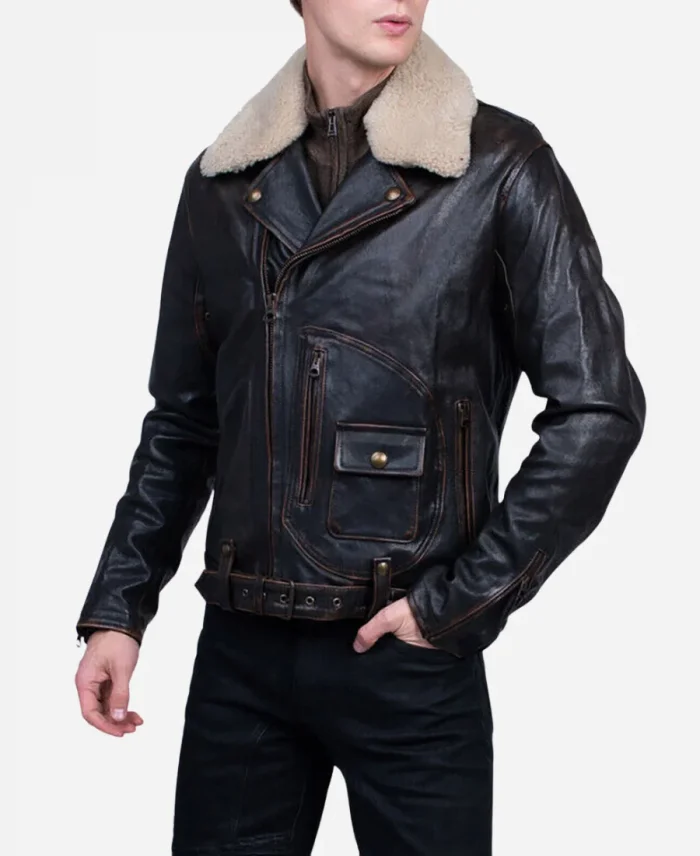 Dylan Walsh Superman And Lois S02 Black Leather Jacket