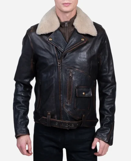 Dylan Walsh TV Series Superman And Lois Season 02 Sam Lane Black Leather Jacket