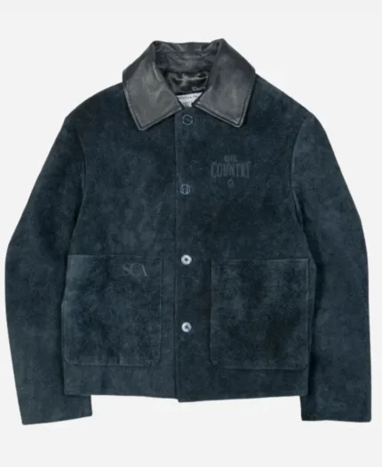 Edmonton Oilers Est 1979 Suede Leather Jacket