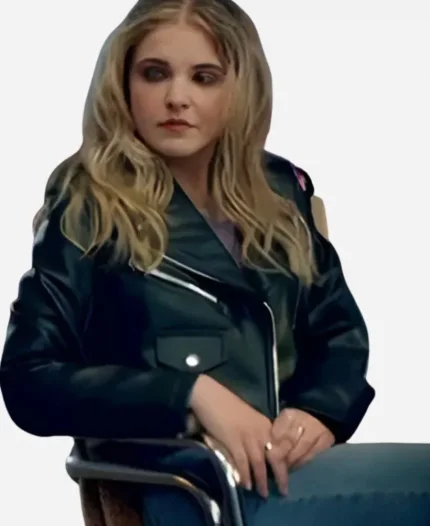 Elevator Game Madison MacIsaac Leather Jacket