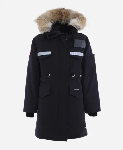 Elyse Movie The Finnish Line 2024 Nichole Sakura Black Parka Shearling Hooded Jacket