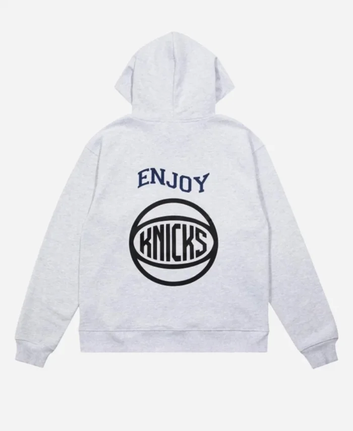 Enjoy Basketball x New York Knicks Grey Hoodie