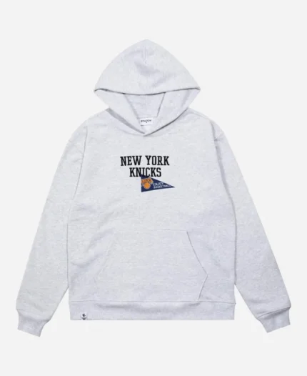 Enjoy Basketball x New York Knicks Unisex Hoop Enthusiast Capsule Collection Grey Pullover Hoodie