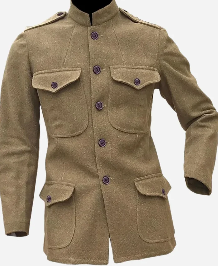 Ernest Burkhart Killers of the Flower Moon Leonardo DiCaprio Brown Wool Coat