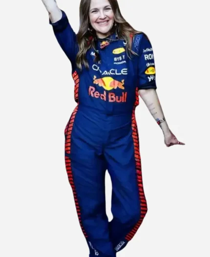 F1 Grand Prix Drew Barrymore Red Bull Jumpsuit