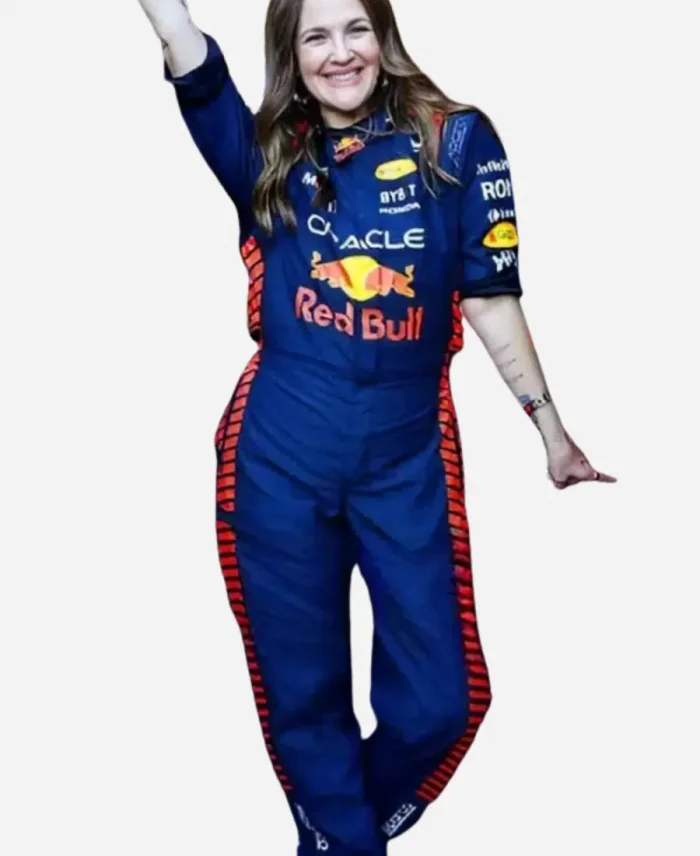 F1 Grand Prix Drew Barrymore Red Bull Jumpsuit