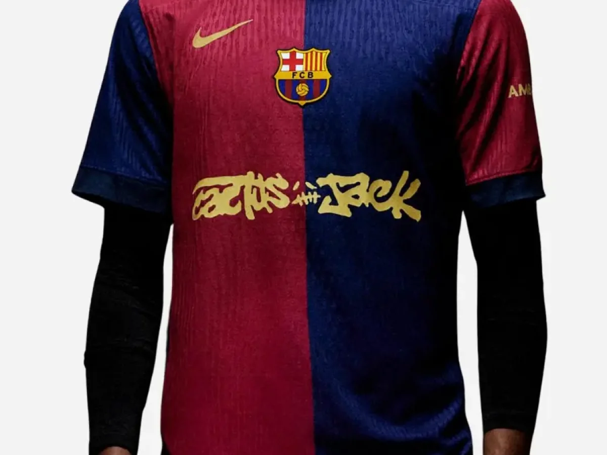FC BARCELONA 2024/25 MATCH AWAY X CACTUS JACK JERSEY