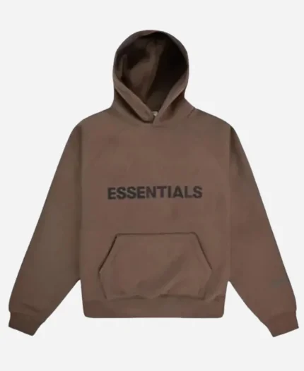 Fear Of God Essentials Brown Hoodie