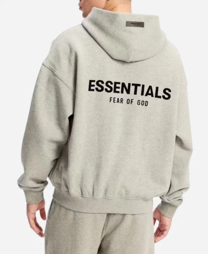 Fear of God Essentials Dark Oatmeal Pullover Grey Hoodie 
