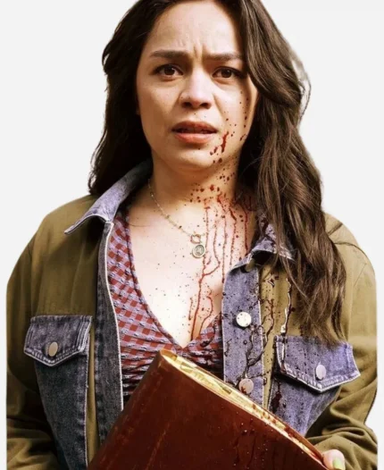 Final Destination Bloodlines 2025 Kaitlyn Santa Denim Patch Jacket