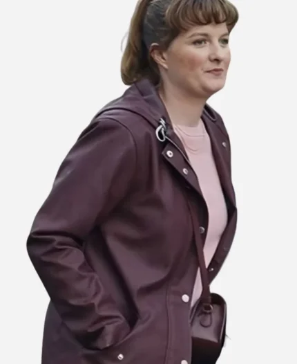 Football Parents Eva van Gessel Hooded Purple Coat