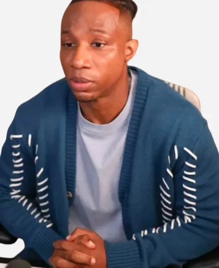 Found S02 Arlen Escarpeta Blue Cardigan