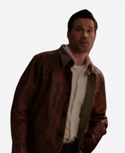 Found S2 Brett Dalton Brown Leather Jacket
