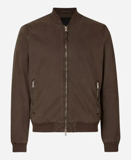 Freddy Crane Frasier 2023 Jack Cutmore-Scott Brown Bomber Jacket