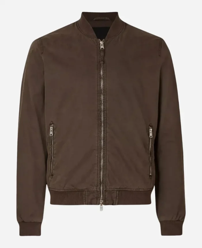 Freddy Crane Frasier 2023 Jack Cutmore-Scott Brown Bomber Jacket