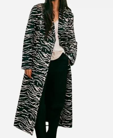 Gabi Mosely TV Series Found Season 02 Shanola Hampton Zebra Print Coat