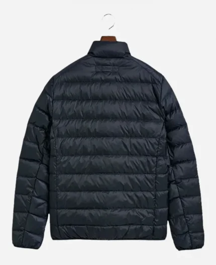 Gant Light Down Blue Puffer Zipper Jacket For Sale