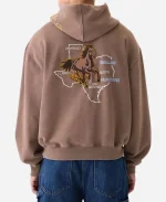 Gap Texas Logo Oversized Brown Hoodie