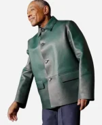Giancarlo Esposito Movie The Electric State 2025 Afterparty Marshall Bradbury Green Leather Jacket