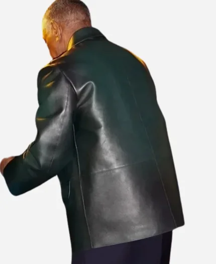 Giancarlo Esposito The Electric State Green Leather Jacket