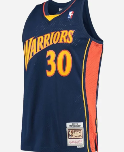 Golden State Warriors Stephen Curry Navy Hardwood Jersey
